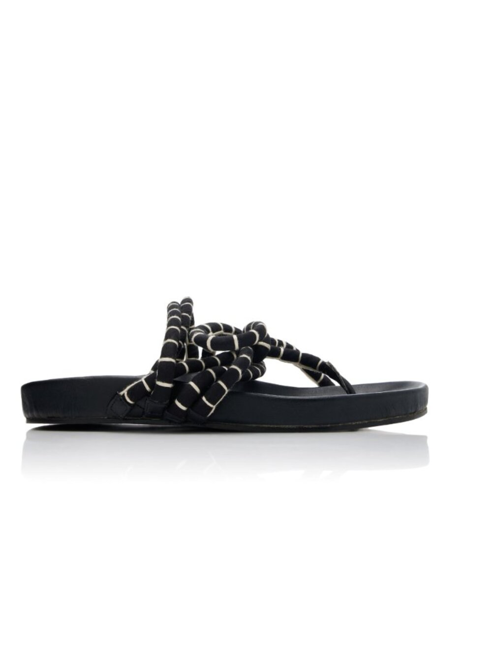 Johanna Ortiz Black Tribal Whisper Cotton Cord Sandal Sz 40 NWT - Picture 3 of 8